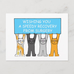 Wishing you a speedy recovery from surgery. postcard