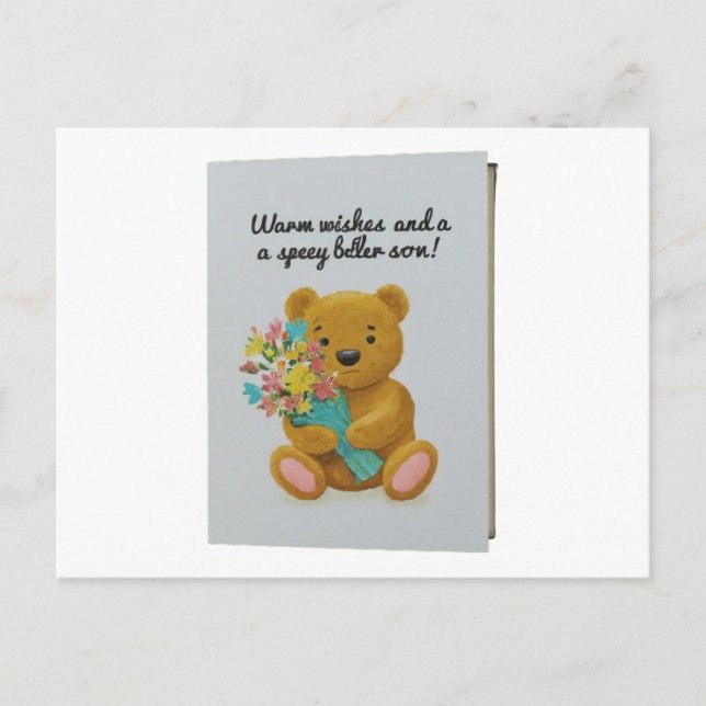 "Wishing You a Speedy Recovery" Postcard (Front)