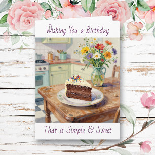 Wishing You a Sweet & Simple Birthday Card