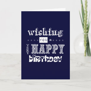 Wishing You a Very Happy Birthday Card
