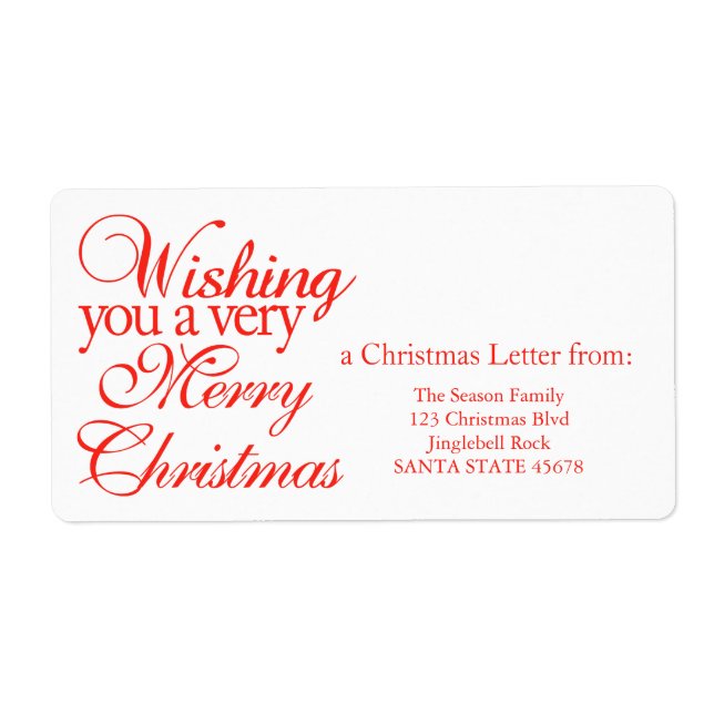 Wishing you a very merry Christmas! (Front)