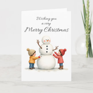 Wishing You a Very Merry Christmas Blank Card