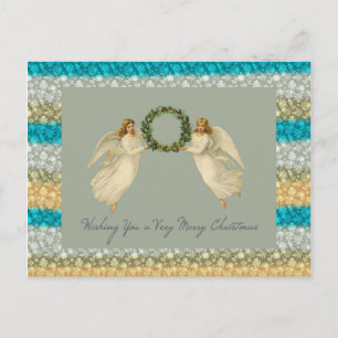 Wishing You a Very Merry Christmas Card Angels