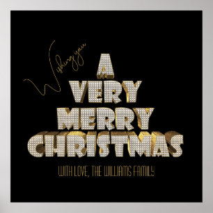 Wishing you A Very Merry Christmas Poster