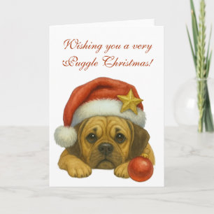 Wishing you a very Puggle Christmas card