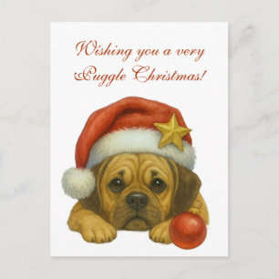 Wishing you a very Puggle Christmas card