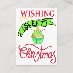 Wishing you a very sweet Christmas Enclosure Card