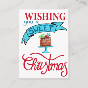 Wishing you a very sweet Christmas Enclosure Card