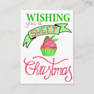Wishing you a very sweet Christmas Enclosure Card