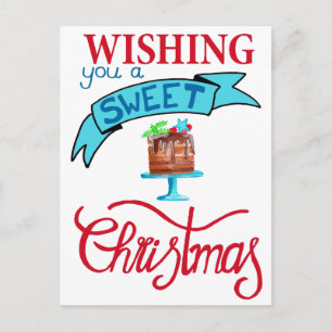 Wishing you a very sweet Christmas Postcard