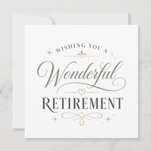 Wishing You A Wonderful Retirement Card