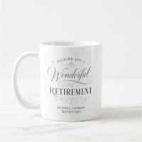 Wishing You A Wonderful Retirement Personalised Na