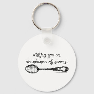 Wishing You an Abundance of Spoons Key Ring
