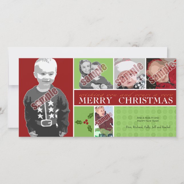 Wishing you and yours a very Merry Christmas Holiday Card (Front)