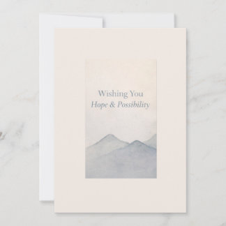 Wishing You Hope & Possibility – Elegant New Year  Holiday Card