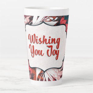 Wishing You Joy – Winter Floral Congratulations Latte Mug