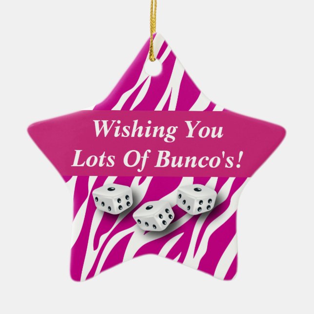 Wishing You Lot's of Bunco's Gift Ornament (Front)