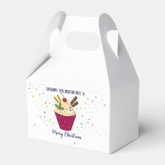 wishing you muffin but a Merry christmas Card Clas Favour Box
