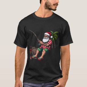 Wishing You Reel Nice Fishmas Funny Bass Fishing C T-Shirt