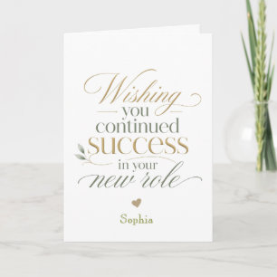 Wishing You Success in Your New Role Card