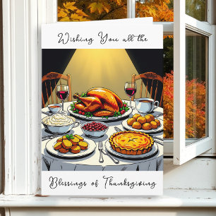 Wishing You Thanksgiving Blessings Card