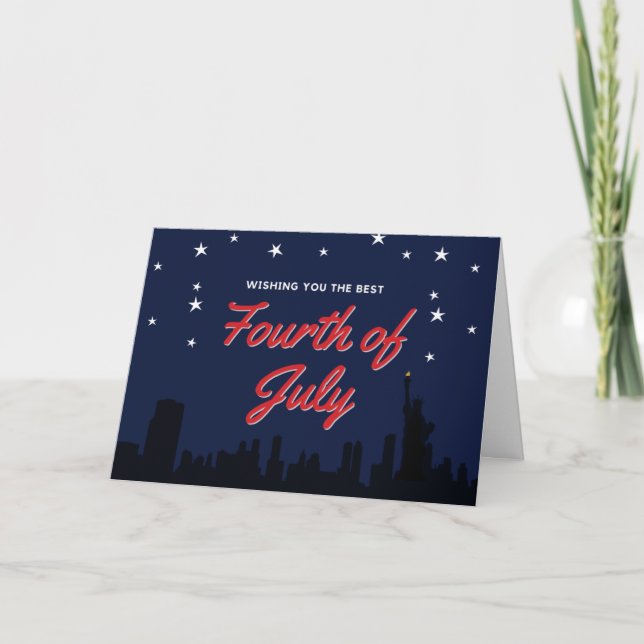 Wishing You The Best Fourth of July Card (Front)