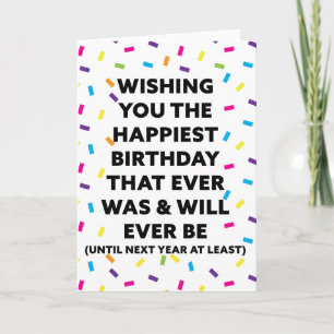 Wishing You the Happiest Birthday Card