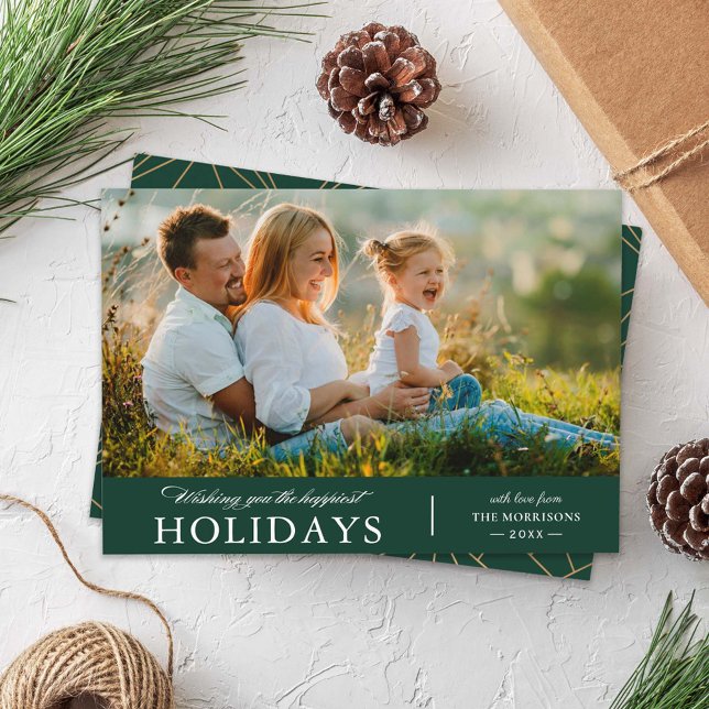 Wishing you the Happiest Holidays Photo Holiday Card (Creator Uploaded)