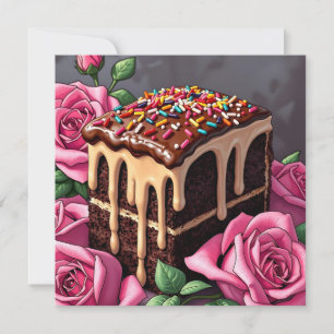 Wishing You the Sweetest Birthday   Cake Card