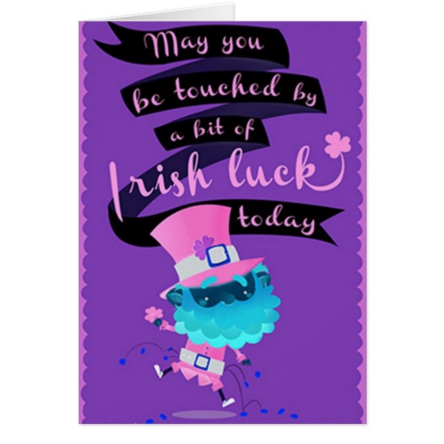 WISHING YOU TO BE TOUCHED WITH *IRISH LUCK* (Front)