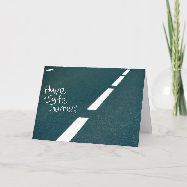 Wishing your friend a Safe Journey Card (Front)