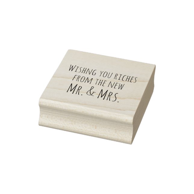 Wishing Your Riches From the New Mr. and Mrs. Rubber Stamp (Stamp)