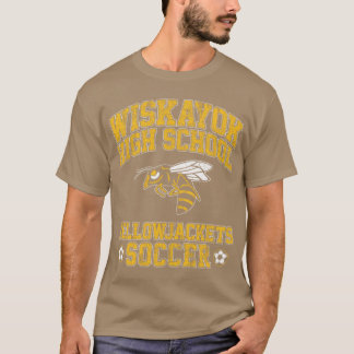 Wiskayok High School Yellowjackets Soccer Yellowja T-Shirt