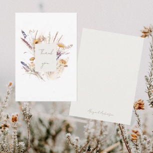 Wispy Botanical Baby Shower Thank You