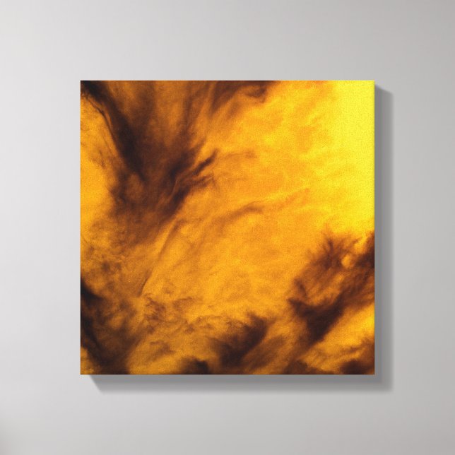 Wispy Clouds - Golden Canvas Print (Front)