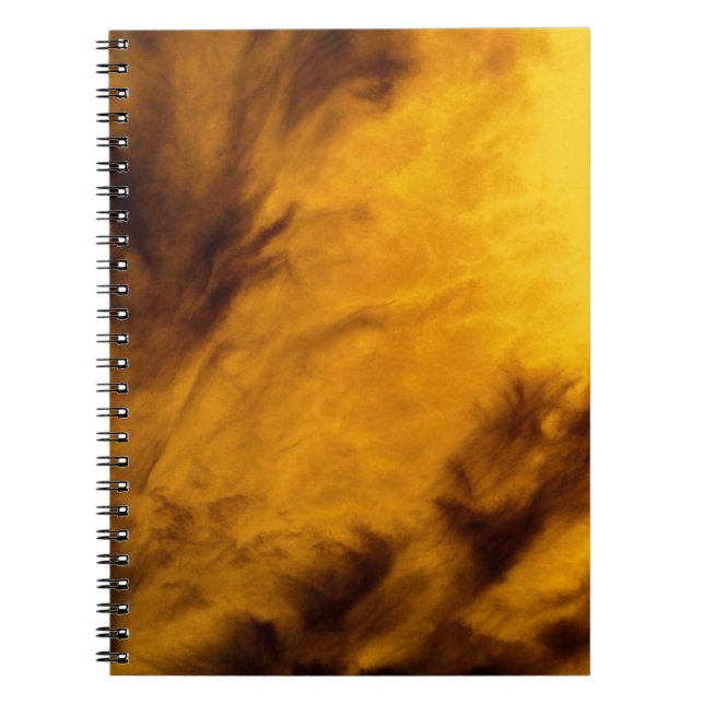 Wispy Clouds - Golden Spiral Notebook (Front)