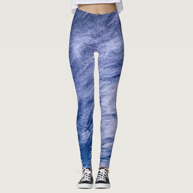 Wispy clouds leggings (Front)