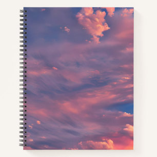 Wispy clouds notebook