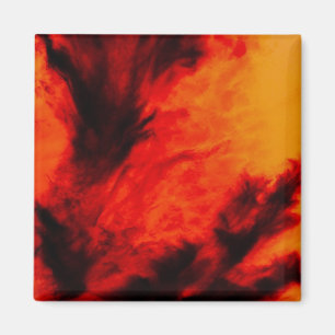 Wispy Clouds - Orange Magnet