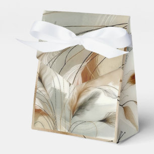 Wispy Greenery Modern Botanical Boho Wedding Favour Box