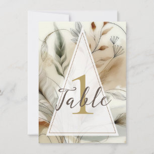 Wispy Greenery Modern Botanical Boho Wedding Table Invitation