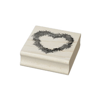 Wispy Heart Rubber Stamps