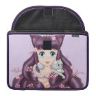 Wispy Purple Haired Neko Anime Girl