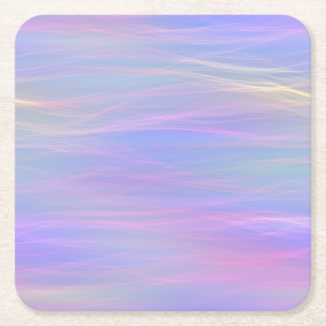 Wispy Rainbow Coaster (Front)
