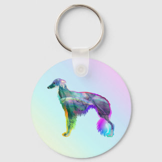 Wispy Silken Windhound Key Ring