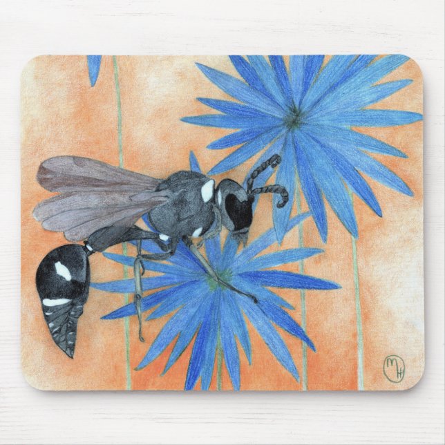 "Wispy Wasp" Mouse Pad (Front)