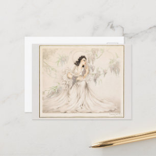 Wisteria, 1940 by Louis Icart Postcard