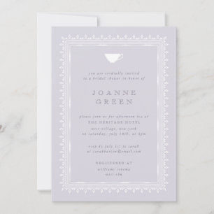 Wisteria Afternoon Tea Bridal/Wedding Shower Invitation