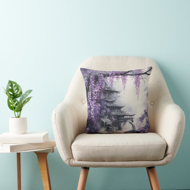 Wisteria Ancient Temple Cushion (Chair)