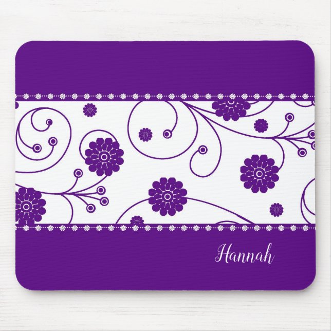 Wisteria Blooms Mousepad (Front)